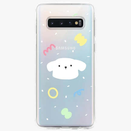 맹수꽁이 Phone ACC, Galaxy S10 Clear Soft TPU Case