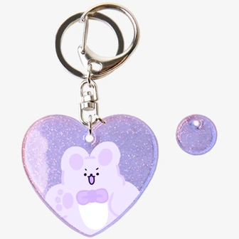 문어네굿즈샵 Goods, Jelly Heart Keychain