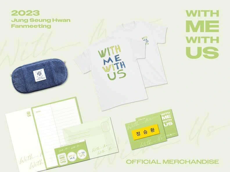 굿즈 추천, 굿즈 디자인, 굿즈 제작, 정승환의 
'WITH ME WITH US'MD 오픈