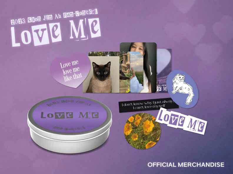 굿즈 추천, 굿즈 디자인, 굿즈 제작, 2023 권진아 팬 콘서트
'Love Me' MD OPEN