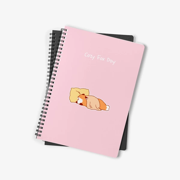뽁실뽁실 뽁시리 Stationery, B5 Spiral Notebook