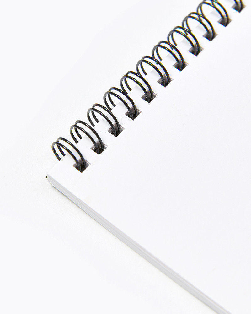 A5 Saffiano Metallic Notebook Silver - Papeterie Michel