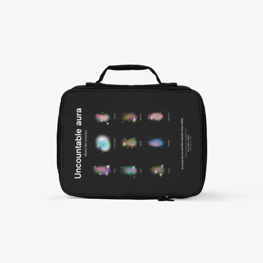 Uncountable aura lunch bag and pouch, MARPPLESHOP GOODS
