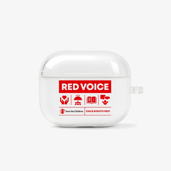 세이브더칠드런 Red Spirit Phone ACC, Jelly AirPods 3rd gen Case (Flexible Hinge)