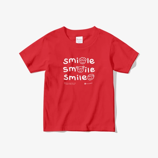 세이브더칠드런 Red Spirit , Smile 아동 반팔 티셔츠_화이트 로고 굿즈, 굿즈 판매, 굿즈샵