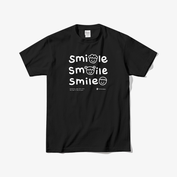 Smile 반팔 티셔츠_화이트 로고, feature