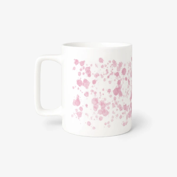 MY MUG STUDIO undefined, A mug with pink splatter pattern