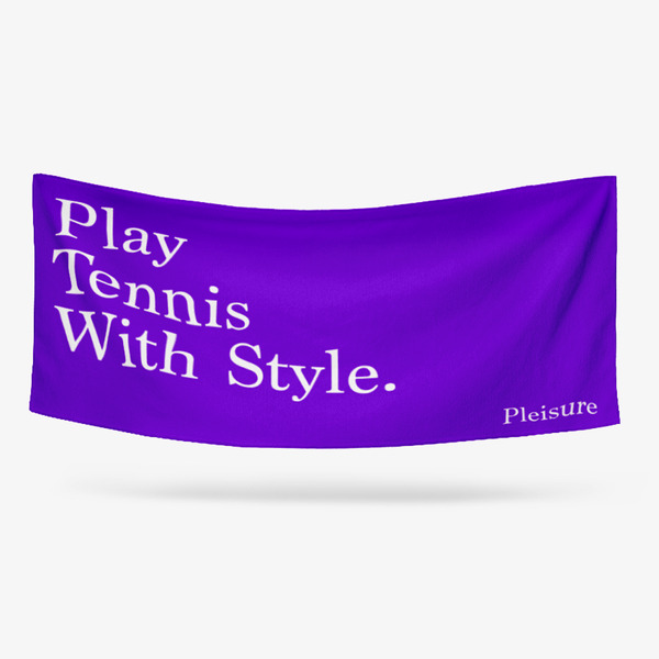 M.T.C. My Tennis Club Fabric, Play Tennis Beach Towel Purple