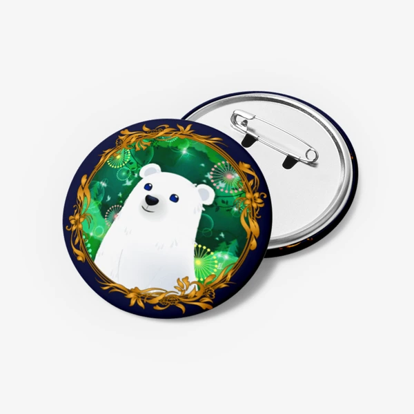 마스터 폴라베어와 북극 친구들 Goods, Master Polar Bear Pin button