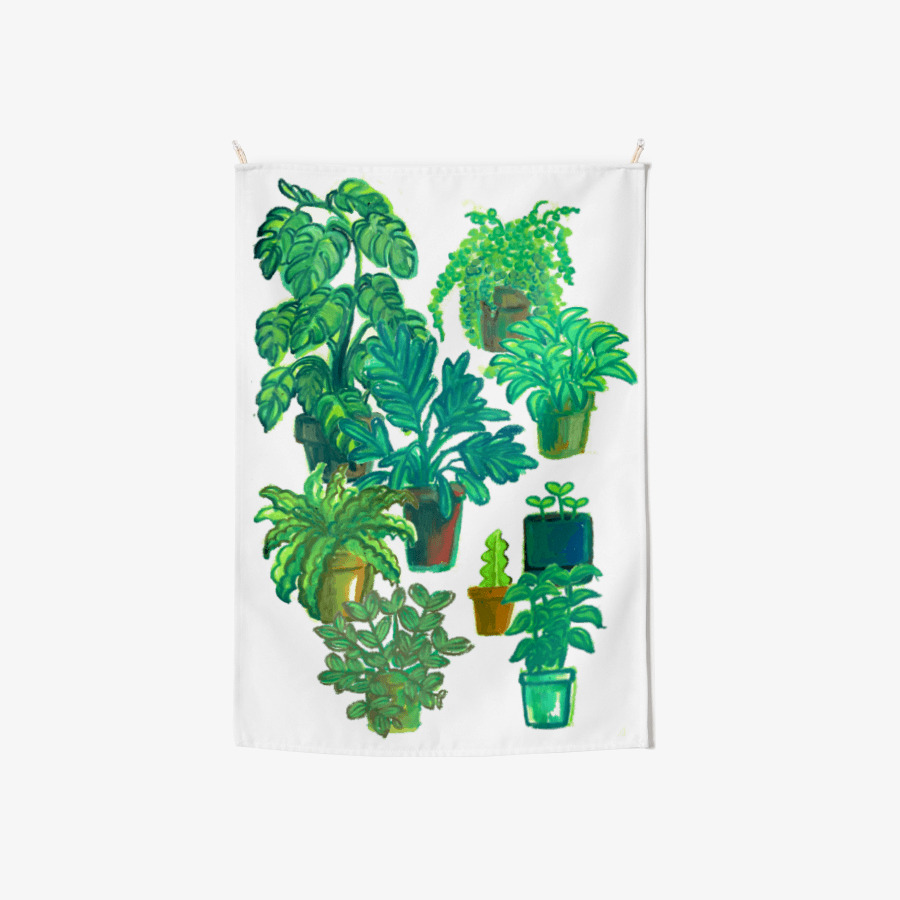 plant family fabric poster, MARPPLESHOP GOODS