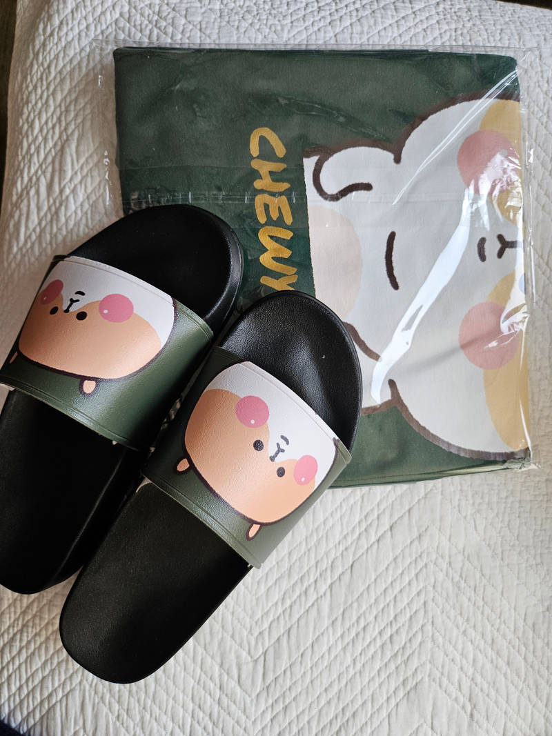 Slippers (Black) Purchased M9 / W11 제작 후기 The cuteness of the hamsters was maximized and I am very satisfied with the selection.- 마플 리얼 후기