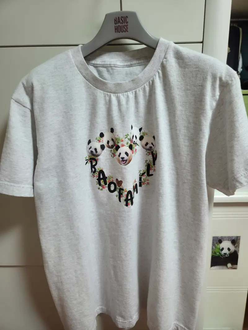 Printstar Premium Cotton Adult T-shirt Purchased M 제작 후기 I'm a fan of Fu Bao, so I often make and wear Maple's. It's pretty^^- 마플 리얼 후기