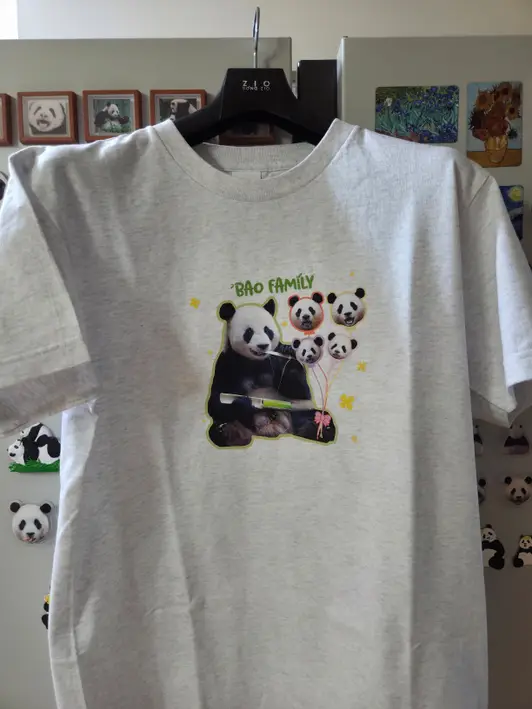 Printstar Premium Cotton Adult T-shirt Purchased M 제작 후기 Fubao. I love the Bao family, so I often wear the ones made by Maple. I always like them^^ - 마플 리얼 후기 