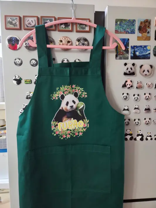 Chef Cotton Apron Purchased Free 제작 후기 Bao Family - I made this with the hope that Lu Bao, Ai Bao, Fu Bao, Lui Bao, and Hui Bao will all be happy. They're pretty^^ - 마플 리얼 후기 