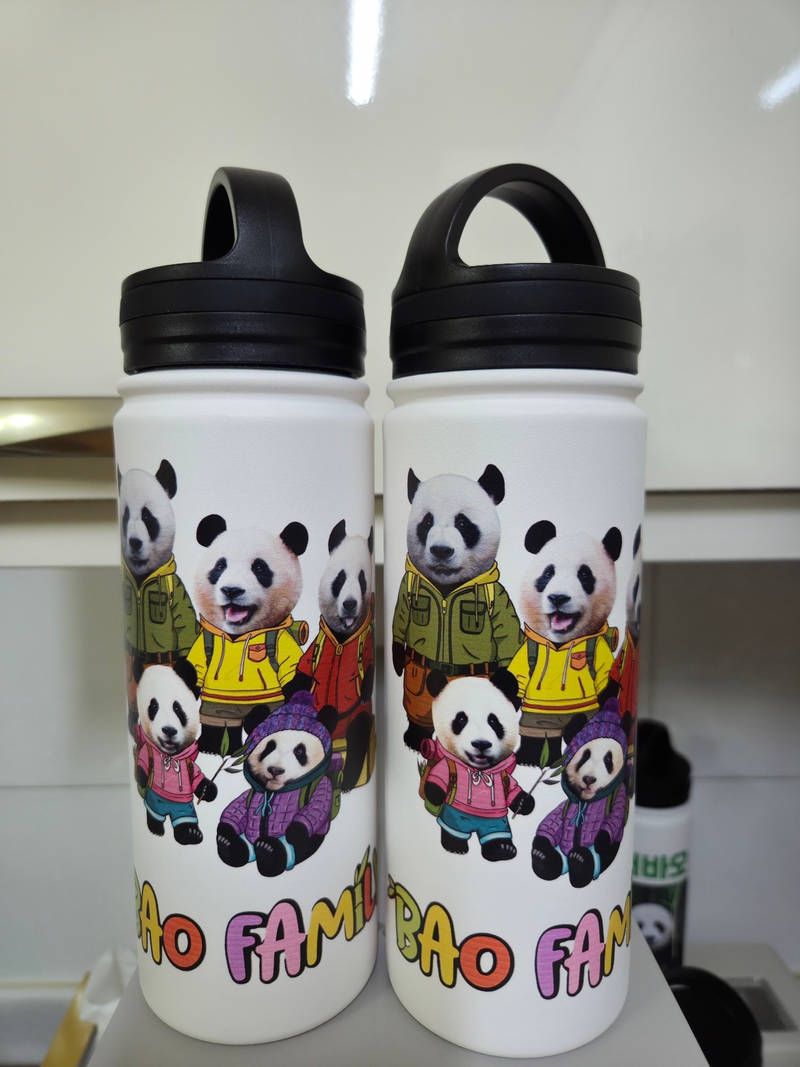 아웃도어 스테인리스 보틀 18oz (핸들 타입) 530ml 구매 제작 후기 너무 선명하고 이쁘게 잘 나왔어요^^- 마플 리얼 후기