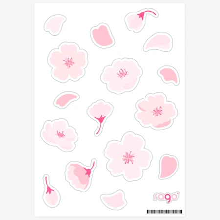 RAGO_에어팟_폰 Sticker, cherry blossoms