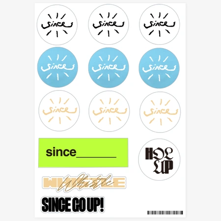 SINCE 신스 Sticker, Custom Design Stickers
