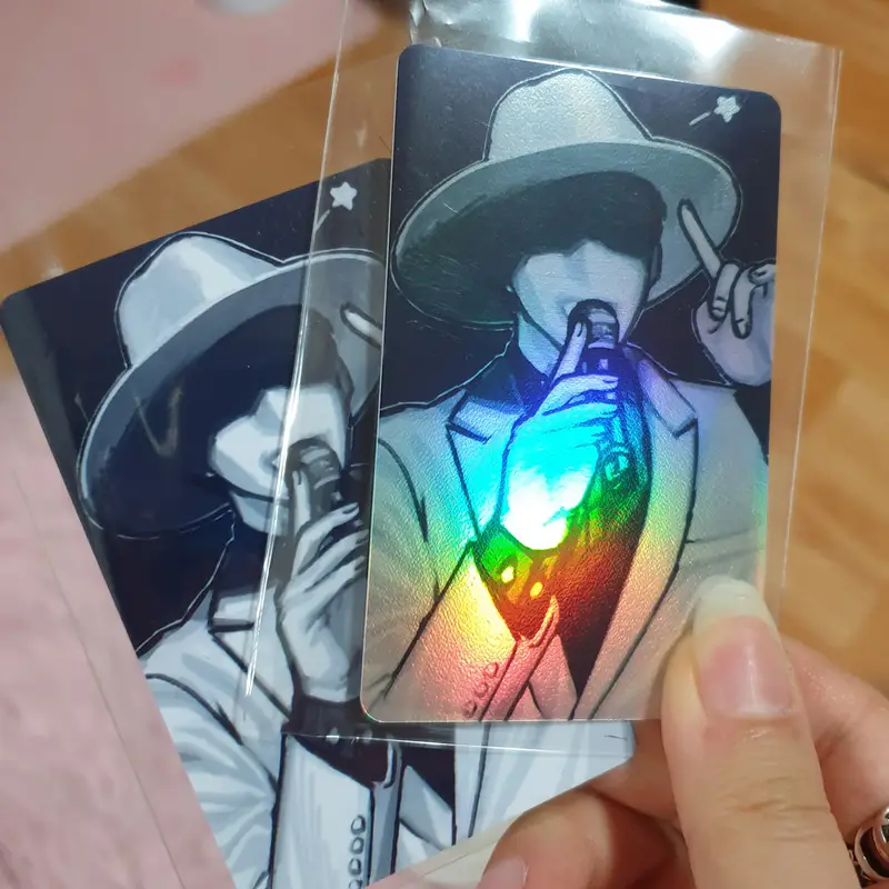 Vertical Hologram Photocard Purchased 2.1 x 3.4 inch 제작 후기 Thank you so much for kindly calling me to let me know about the problem and fixing it so I could print a wonderful photo card~ Thank you!! It's so shiny~ - 마플 리얼 후기 