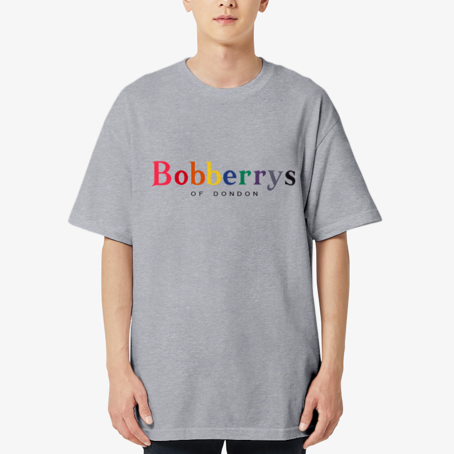 2020 BOBBERRY Rainbow Short Sleeve T Shirt_grey, MARPPLESHOP GOODS