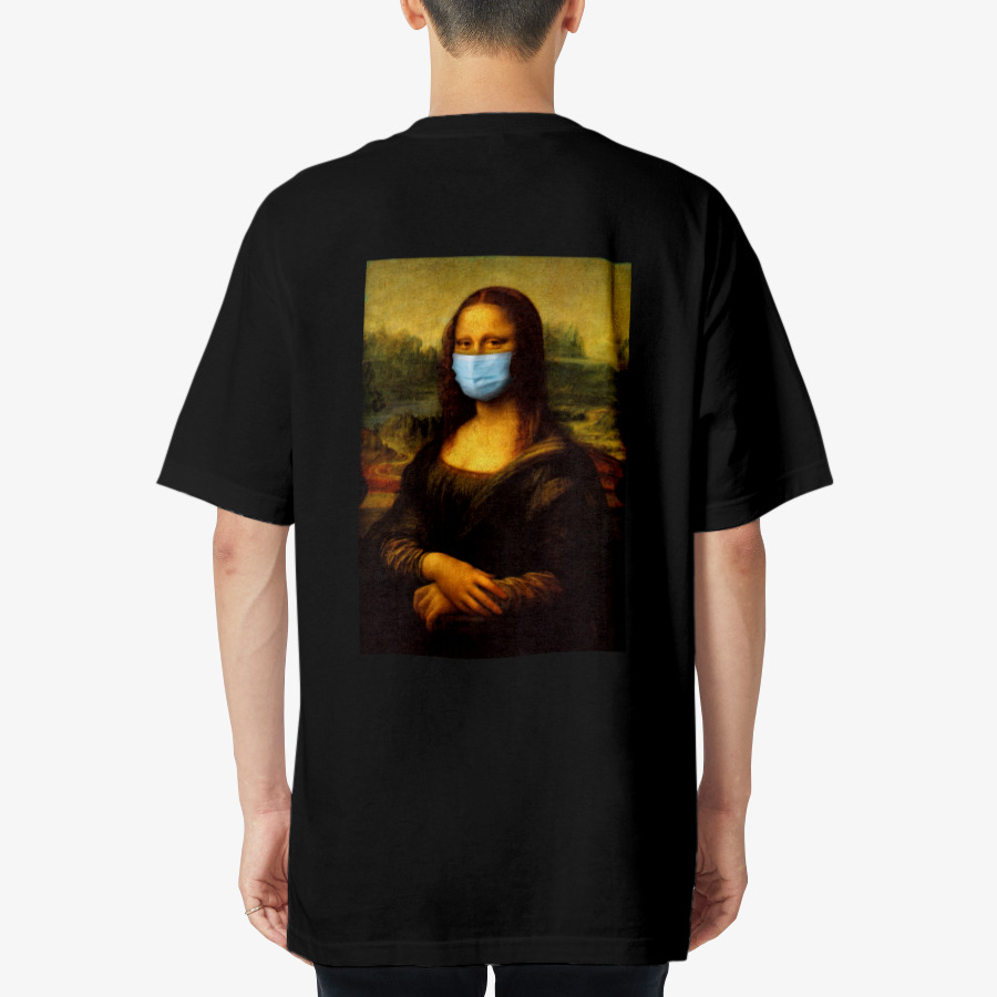 logo Mona Lisa mask T shirt, MARPPLESHOP GOODS