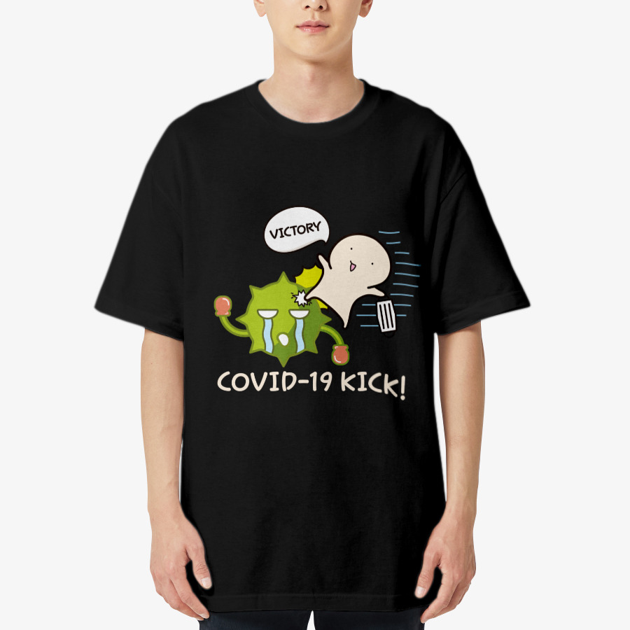 COVID 19 KICK T shirt, MARPPLESHOP GOODS
