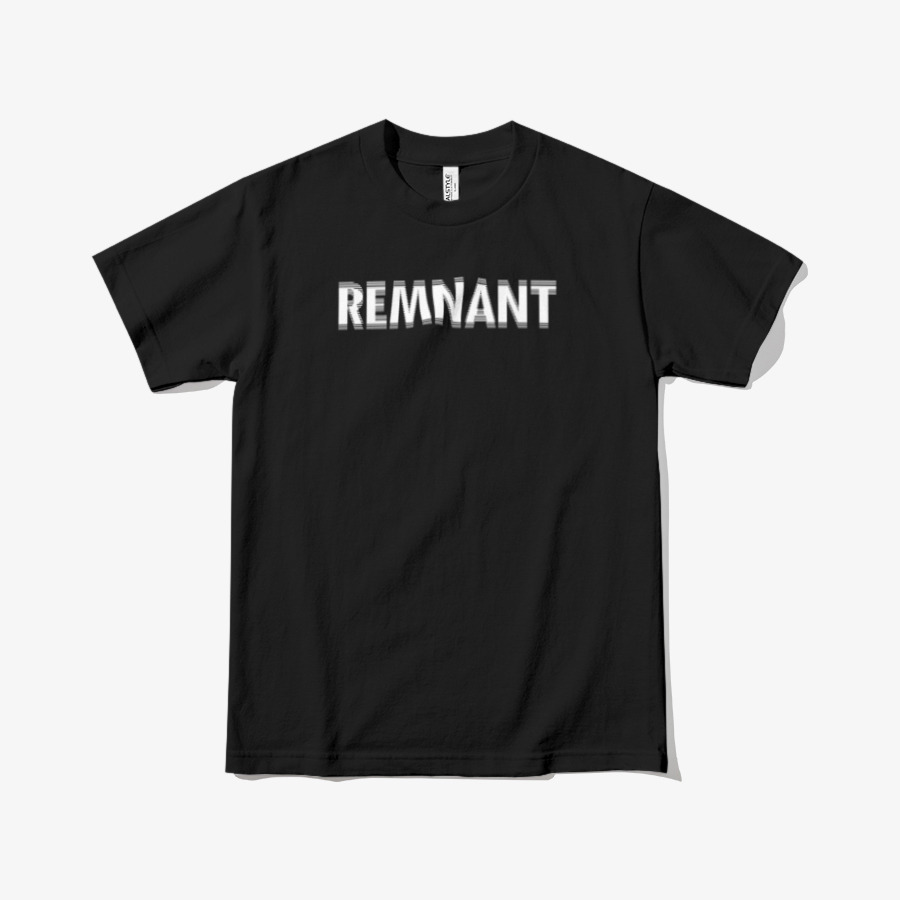 Remnant 01 Short sleeved T shirt Black, MARPPLESHOP GOODS