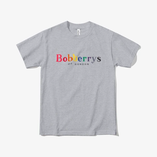 o8o , 2020 BOBBERRY Rainbow Short Sleeve T Shirt_grey