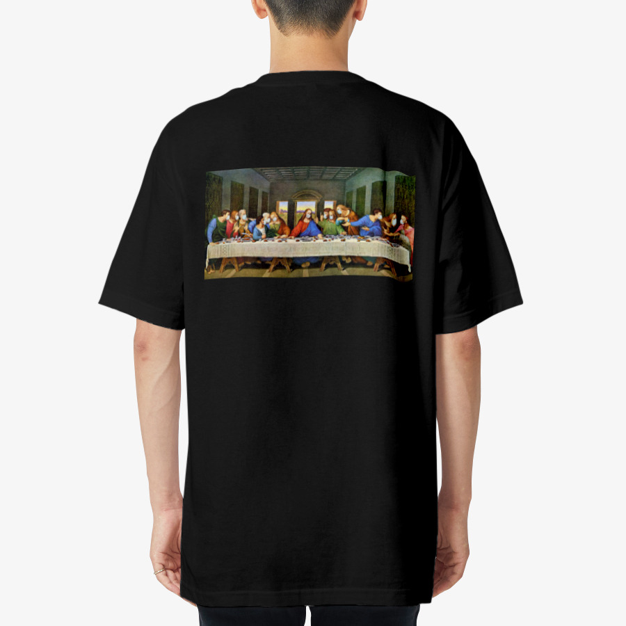 the Last Supper mask T shirt overfit, MARPPLESHOP GOODS