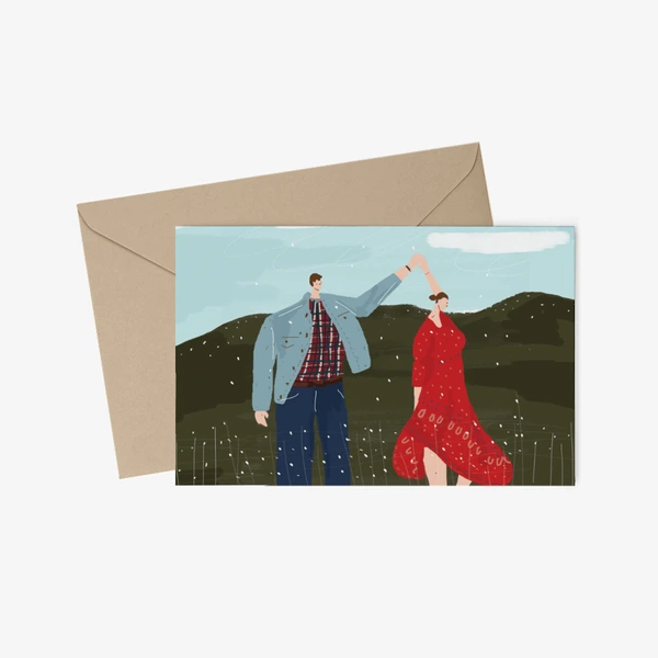 더파리디자인 Stationery, Big Postcard + Envelope (Horizontal)
