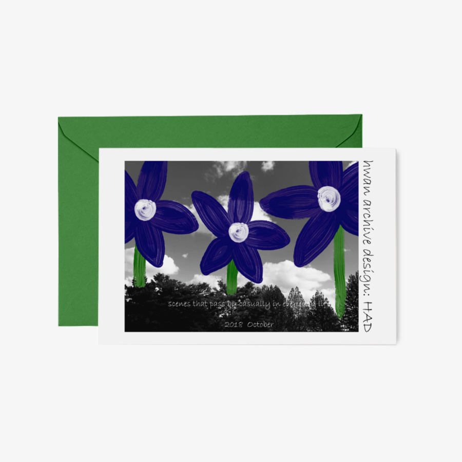 pinwheel flower fostcard, 마플샵 굿즈