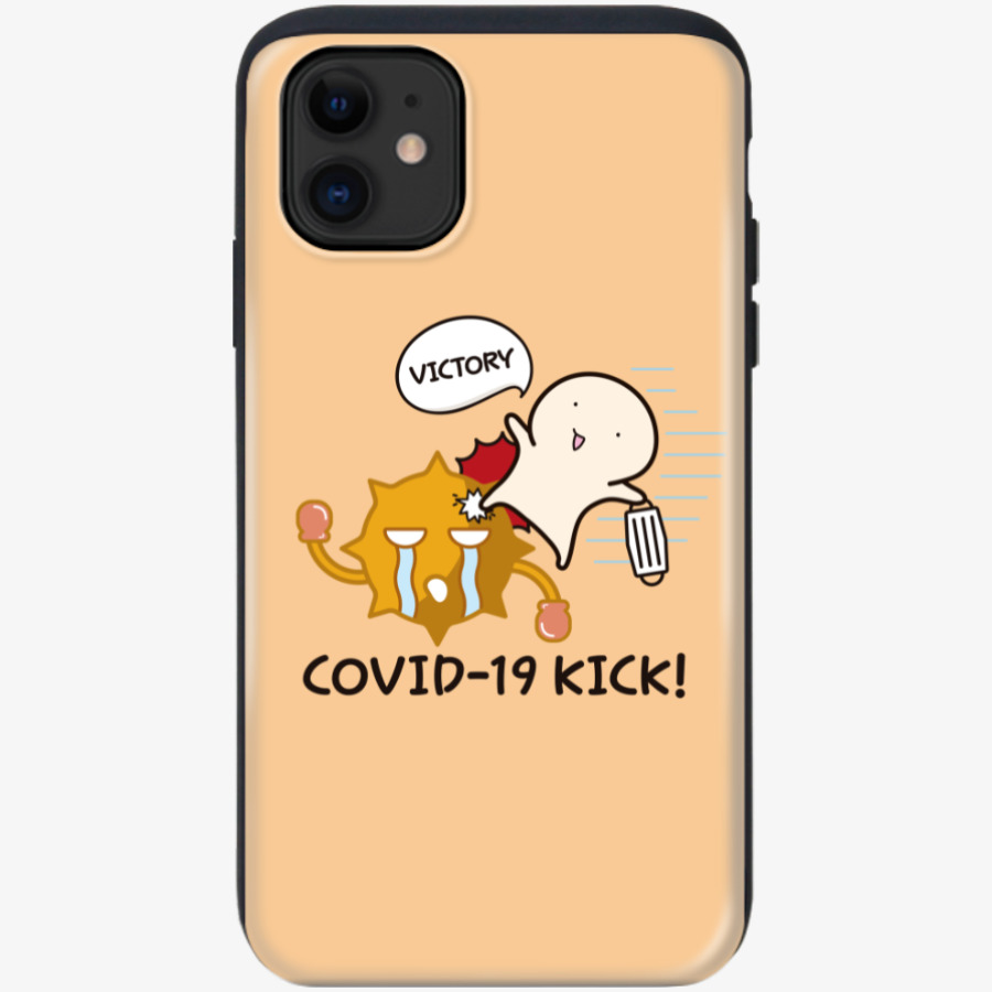 COVID19 KICK iPone Bumper slidecase, MARPPLESHOP GOODS