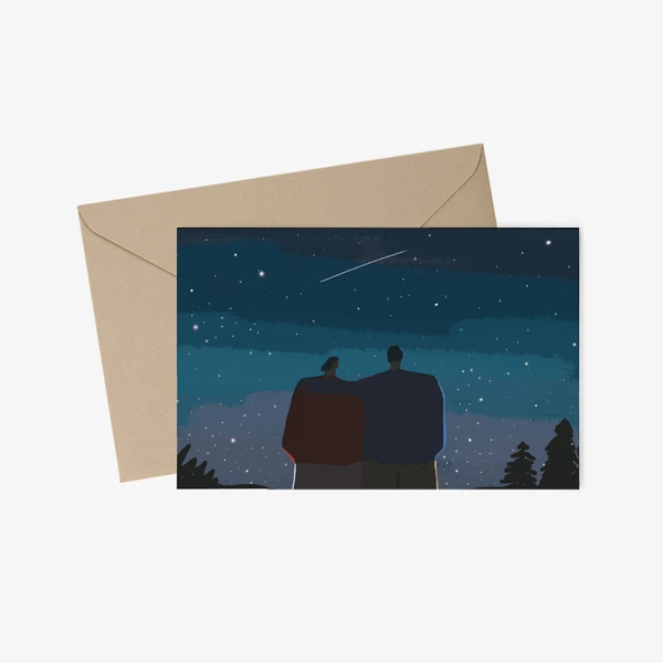 더파리디자인 Stationery, Big Postcard + Envelope (Horizontal)