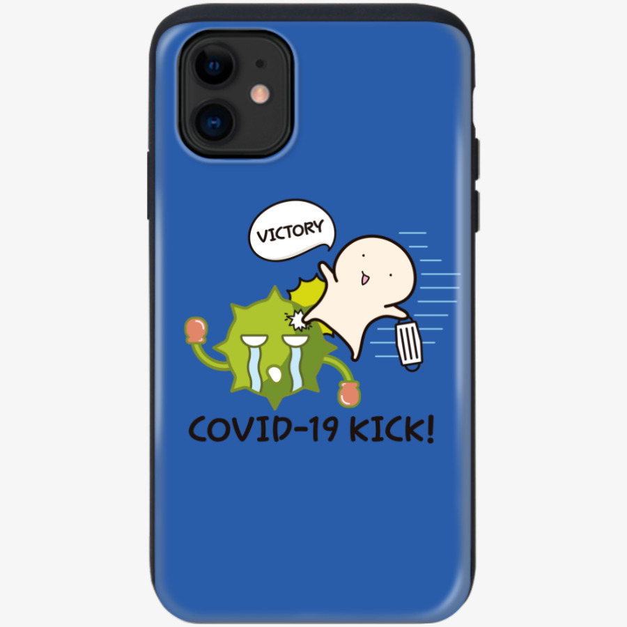 COVID19 KICK iPone Bumper slidecase, MARPPLESHOP GOODS