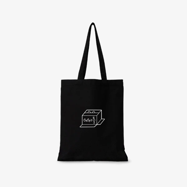 과포화된 과학드립 Accessories, Linen Eco Bag (Black)