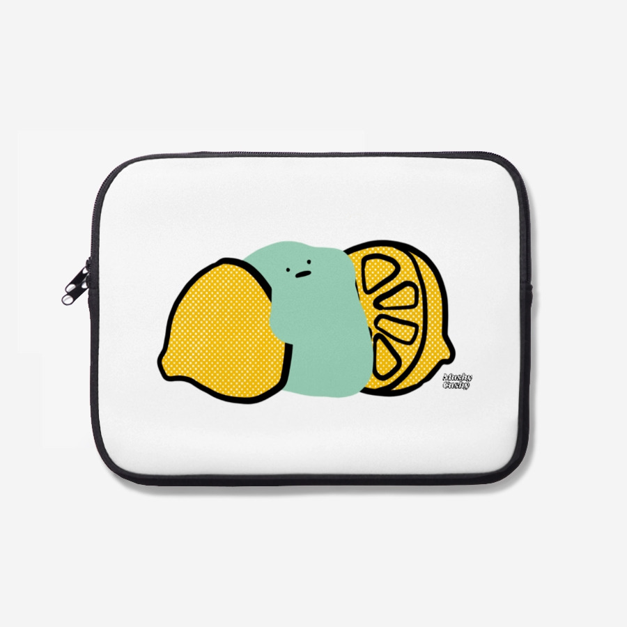 Lemon Mushy Cushy Laptop pouch, MARPPLESHOP GOODS