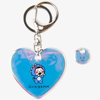 GUNBAMM Goods, Jelly Heart Keychain