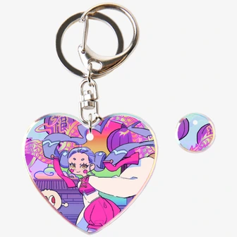 NAK Goods, Jelly Heart Keychain