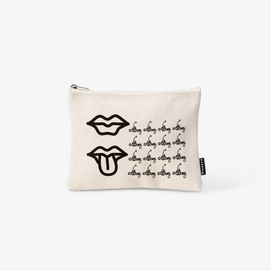 Simple Mouth Basic Pouch M, MARPPLESHOP GOODS