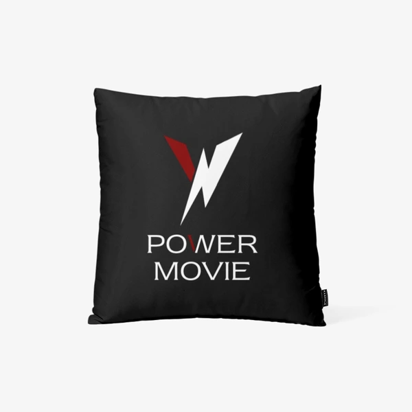 POWER MOVIE Fabric, Satin Modern Cushion (M)