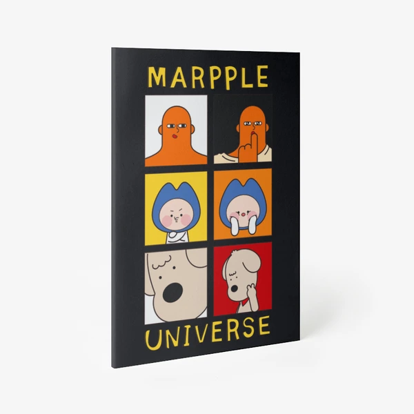 MARPPLE UNIVERSE 문구/오피스, 마플유니버스 A5 블랙 노트 굿즈, 굿즈 판매, 굿즈샵