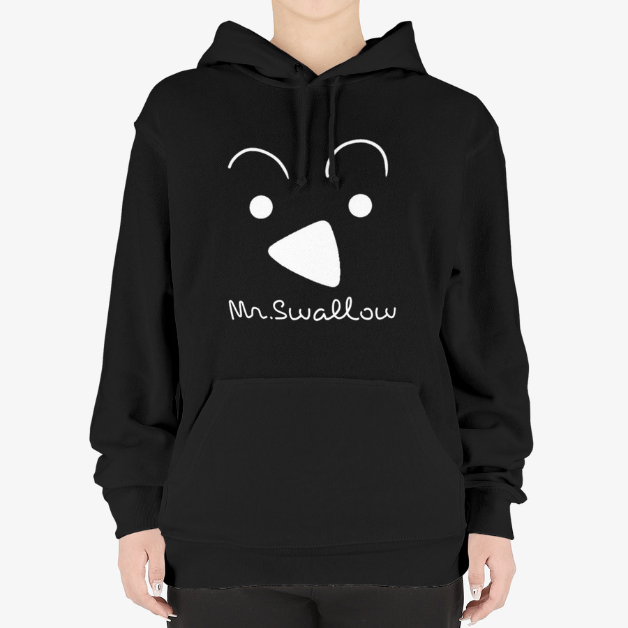 MrSwallow simple black hoodie , MARPPLESHOP GOODS