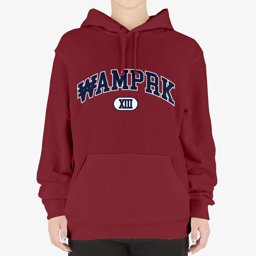 college logo hoodie burgundy, MARPPLESHOP GOODS