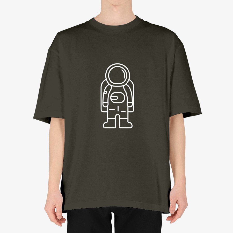 Astronaut T Shirts_SIlverGray, MARPPLESHOP GOODS