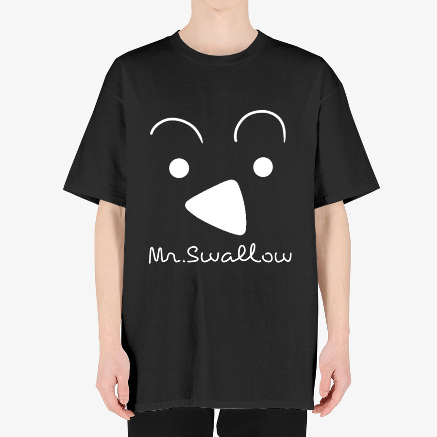 MrSwallow simple black T Shirt , MARPPLESHOP GOODS