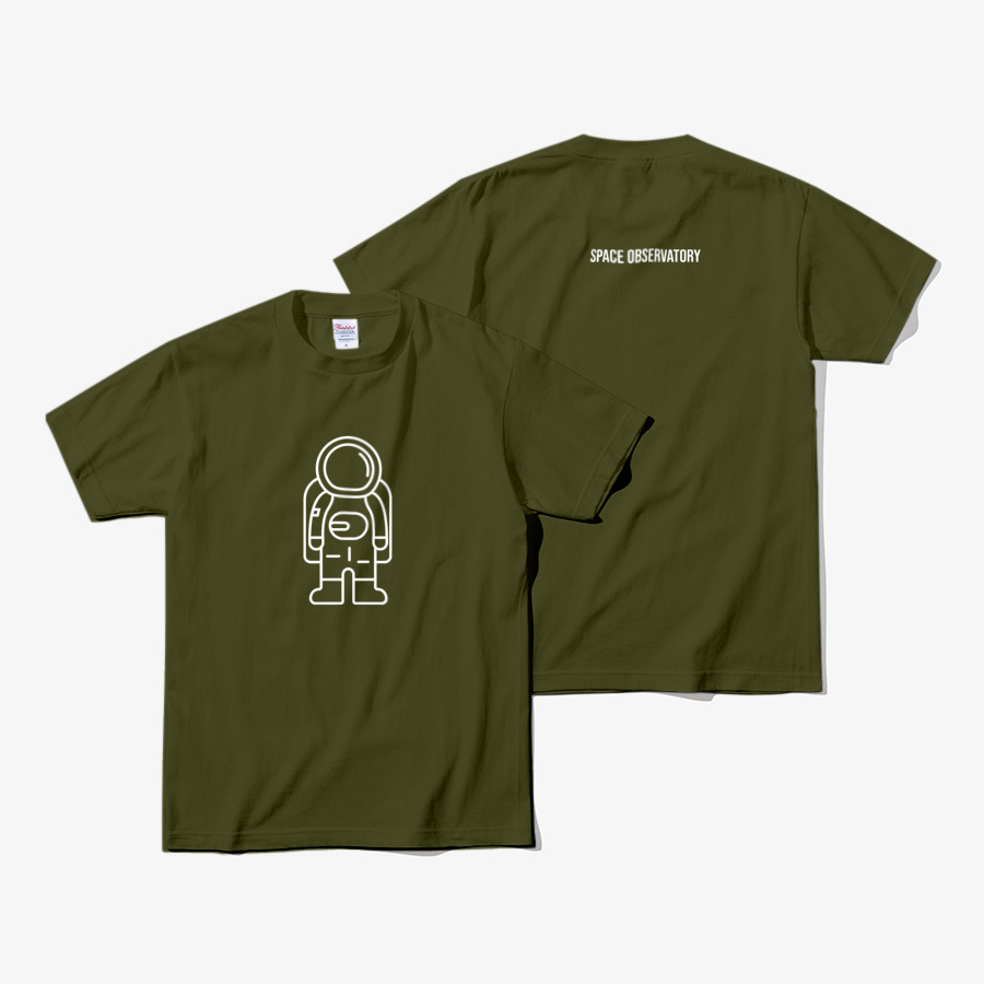 Astronaut T Shirts_Olive, MARPPLESHOP GOODS