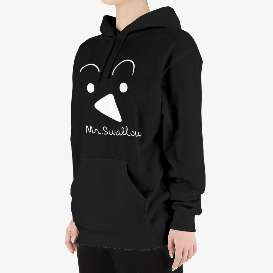 MrSwallow simple black hoodie , MARPPLESHOP GOODS