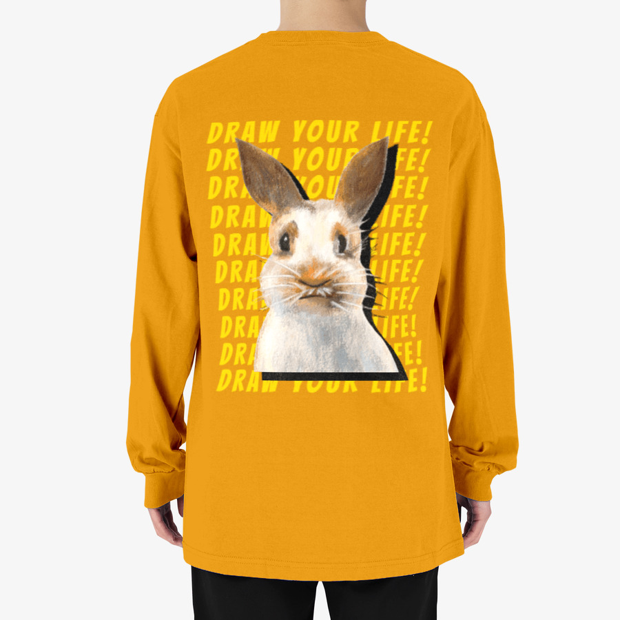 Draw Your Life long sleeve T ver 2, MARPPLESHOP GOODS