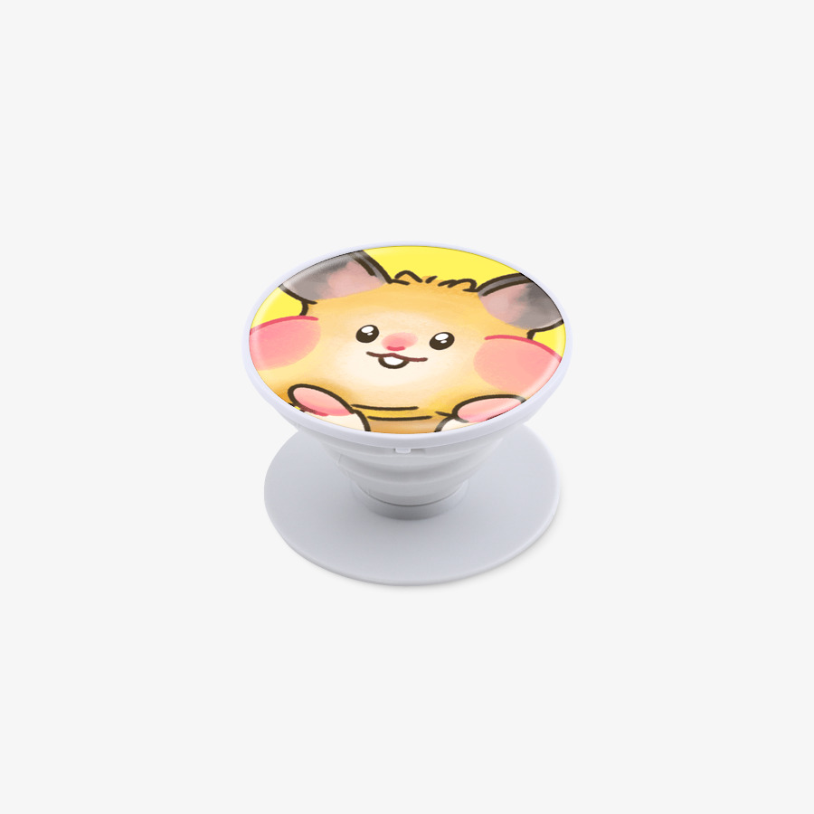 Hamster Smarttok with chubby sheeks Yellow(Epoxy), MARPPLESHOP GOODS