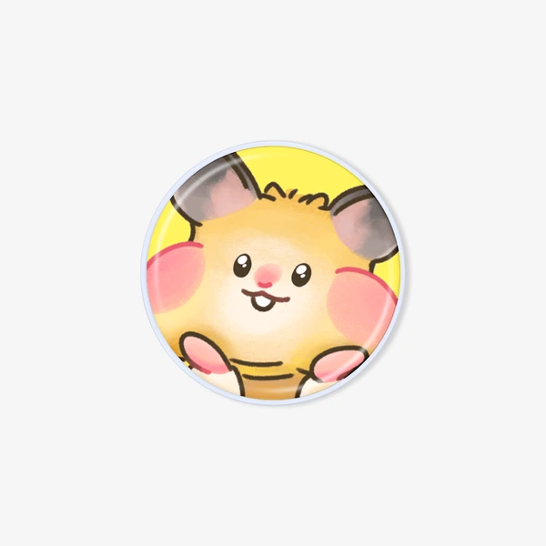 햄소토빌 Phone ACC, Hamster Smarttok with chubby sheeks Yellow(Epoxy)