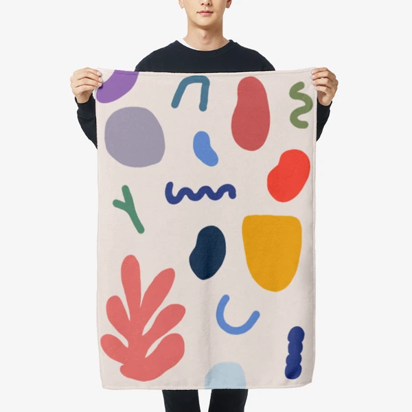 러블리 Fabric, Vertical Fleece Blanket (M) 